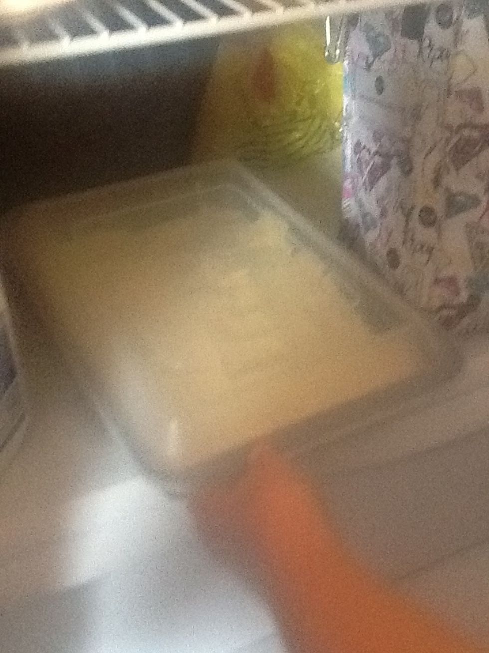 Put it in the fridge for one hour