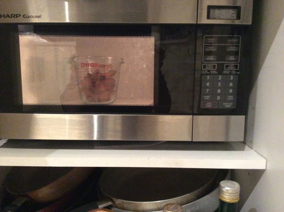 Put it in the micro wave till it melts