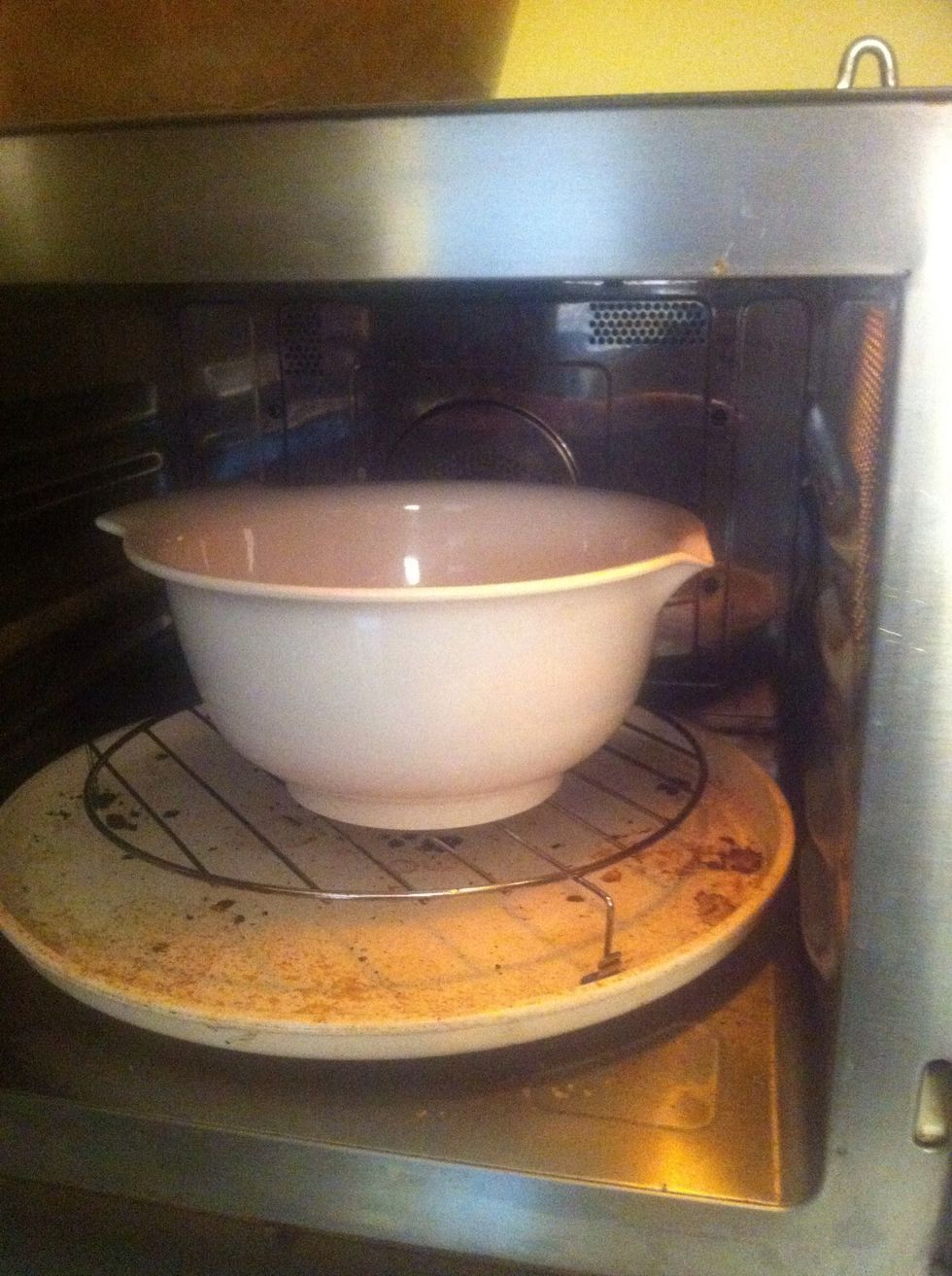 Put it in the microwave for 30 sec