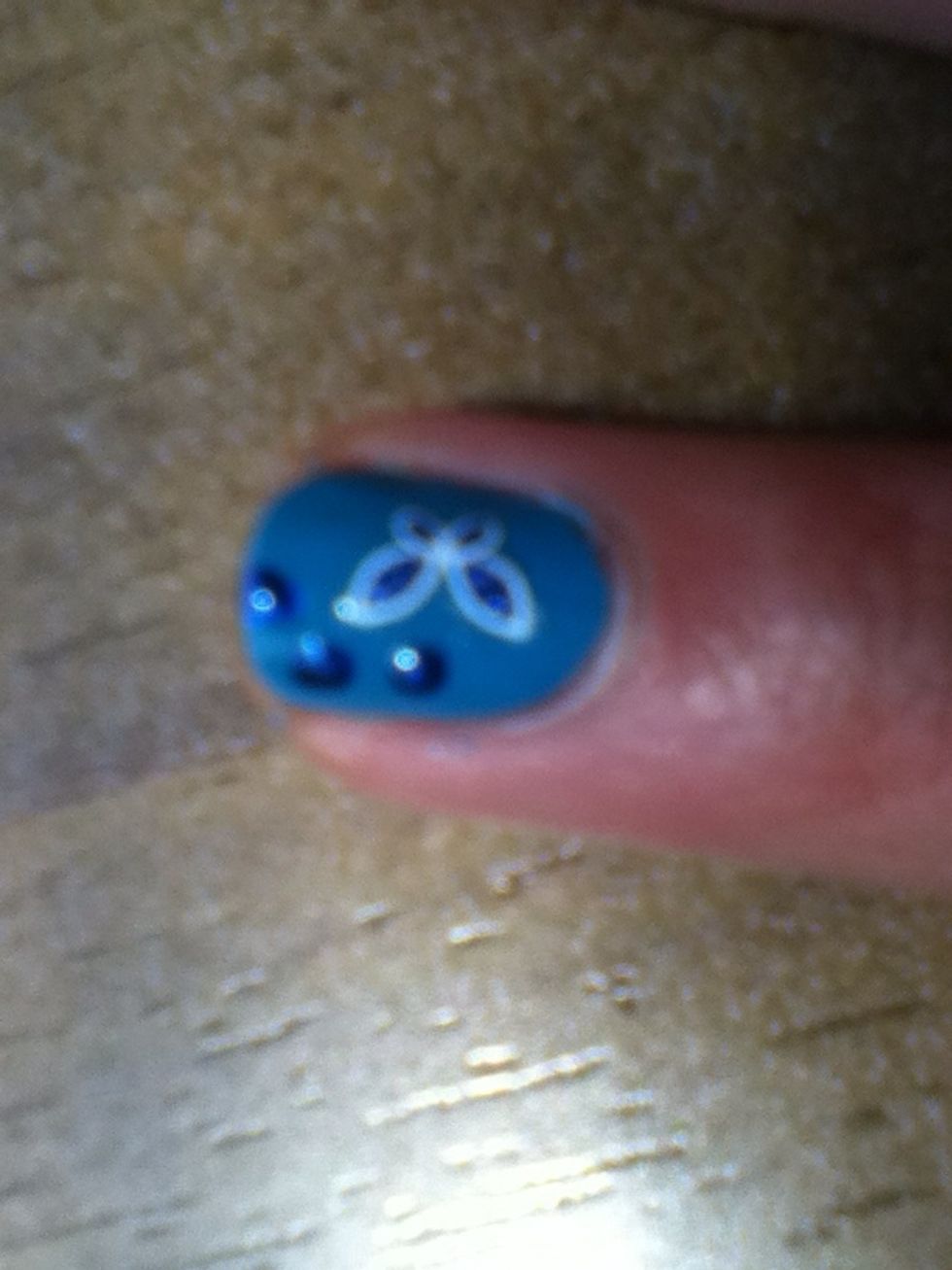 put it in the other part of youre nail