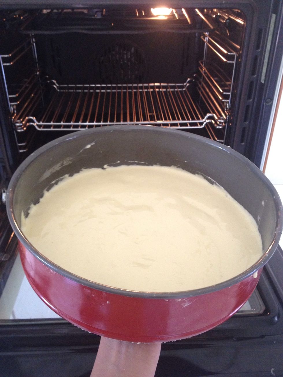 Put it in the oven at 180 C
