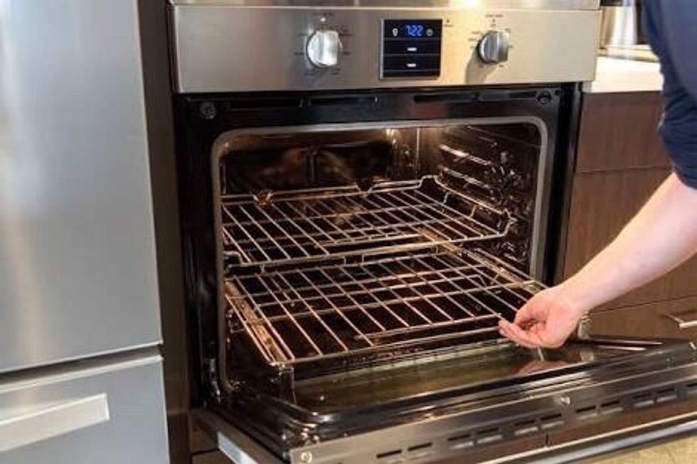 Put it in the oven at 180 degrees for 45 minutes