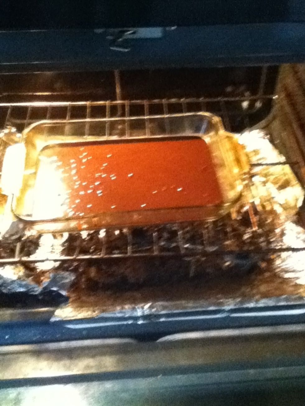 Put it in the oven, at 350. And wait for your brownies to be finished! \ud83d\ude0a