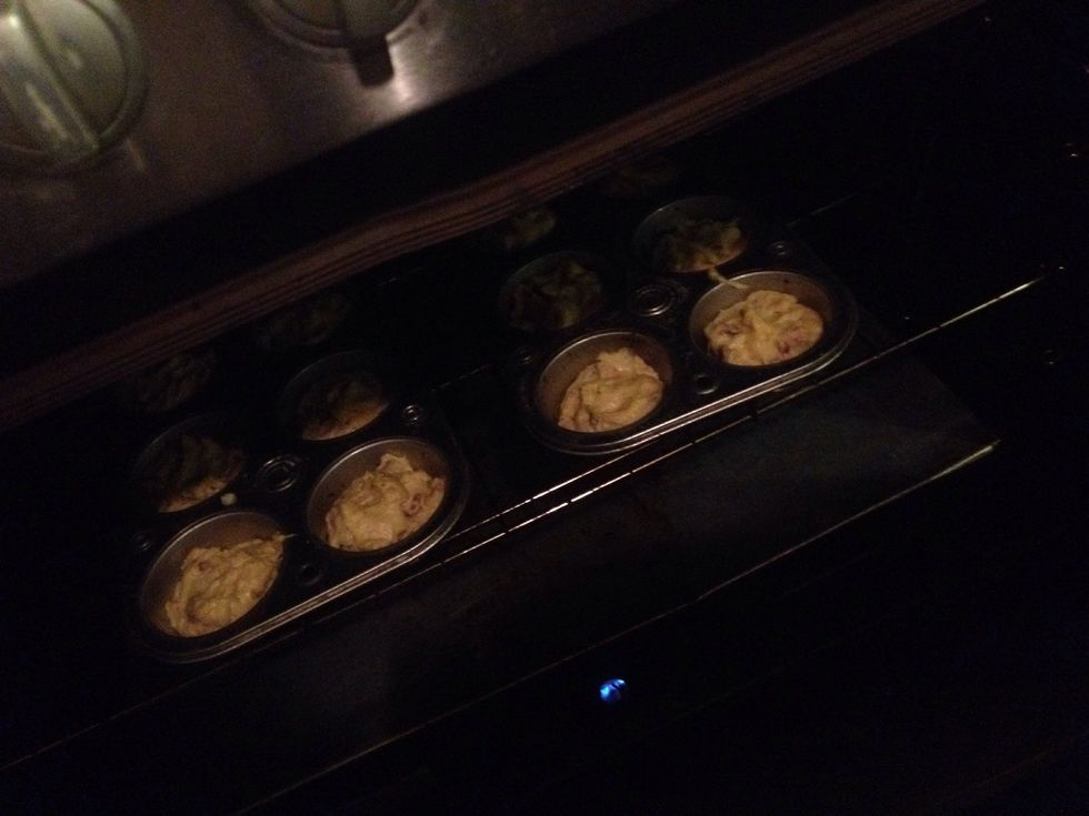 Put it in the oven for 20-25 minutes.