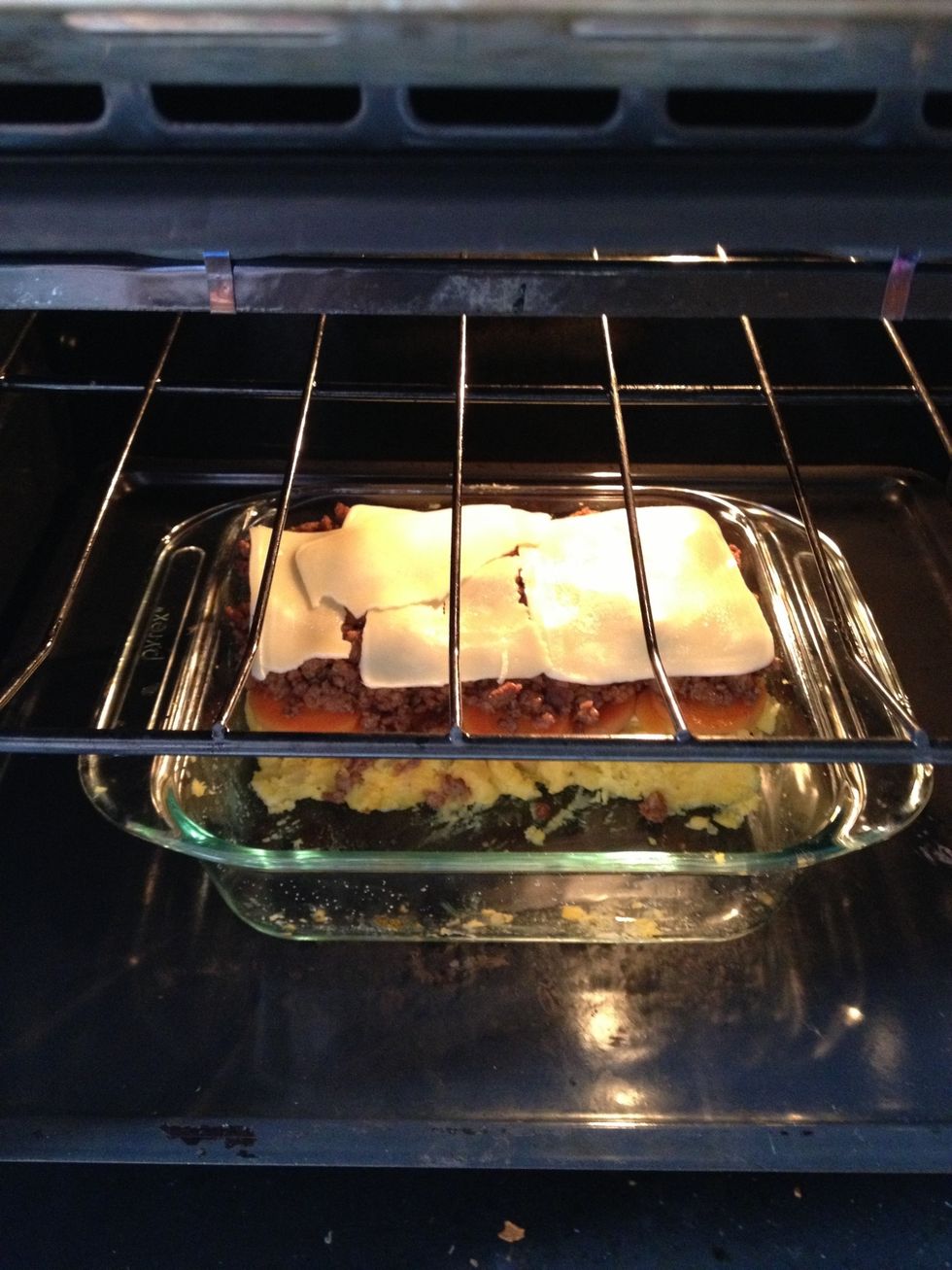 Put it in the oven for about 15 minutes