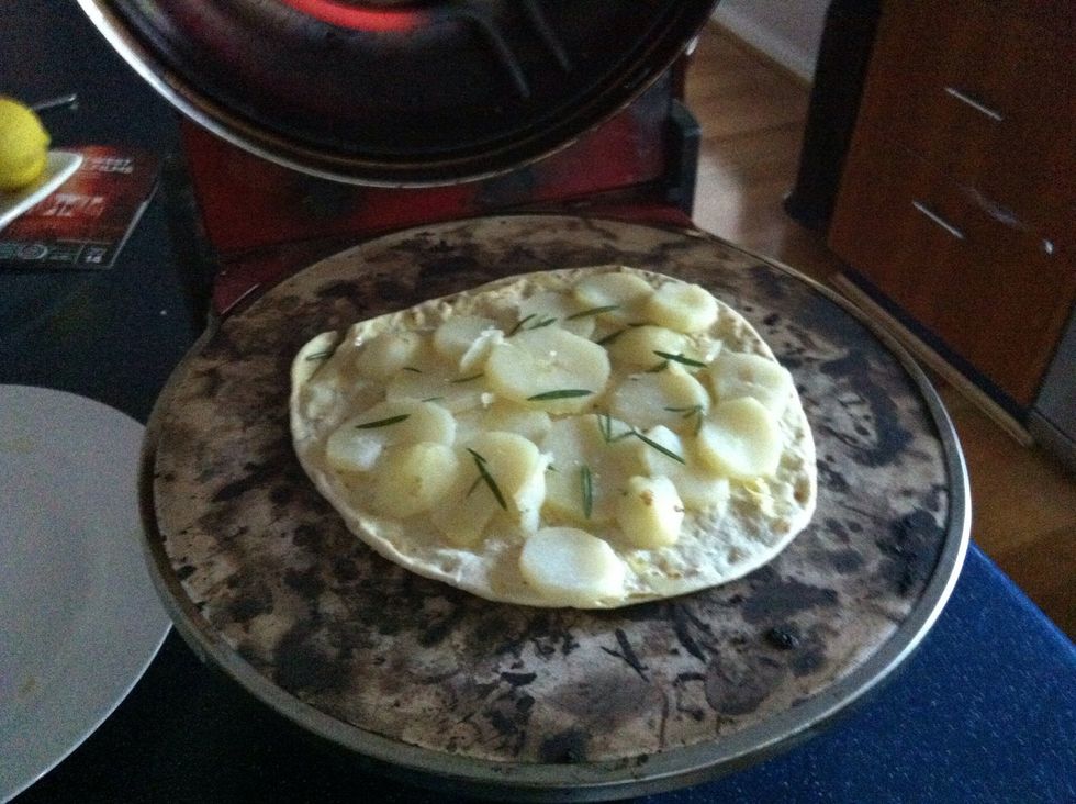 Put it in the pizza cooker