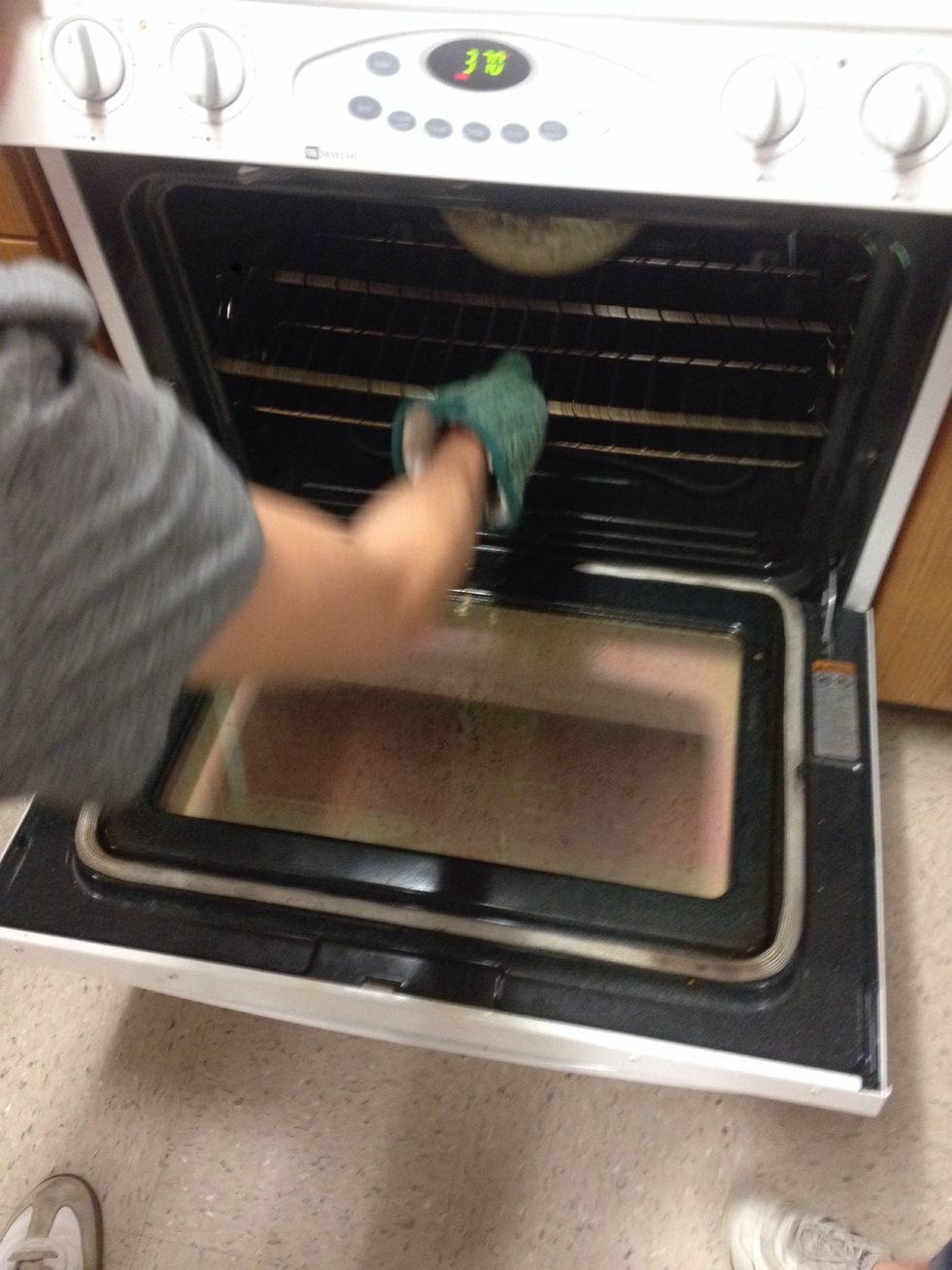 put it in the preheated oven and cook for 40 minutes