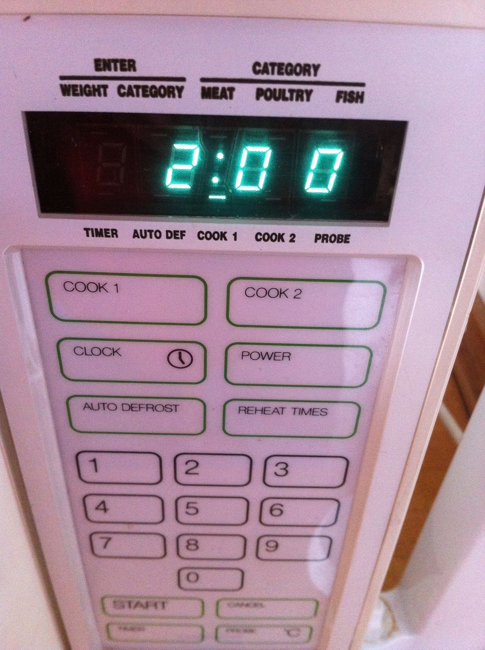 Put it in your microwave, on medium heat. In 2 minutes.