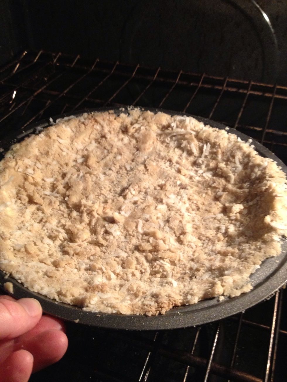 Put it into the oven at 400 F for 12 minutes.