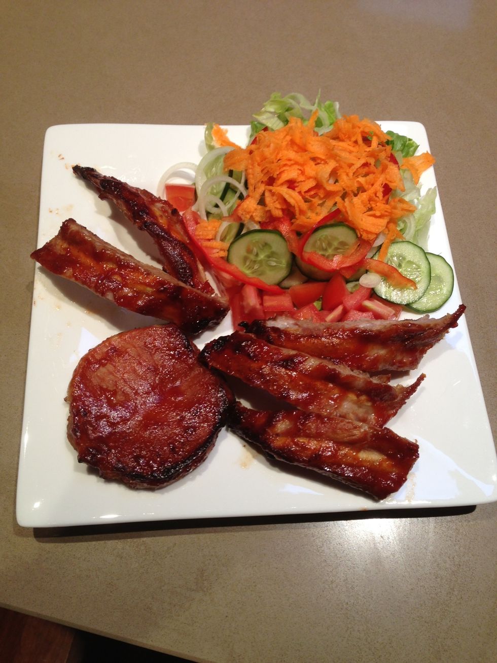 Put it on a plate with a nice fresh salad, doesn't get much better than that \ud83d\ude09