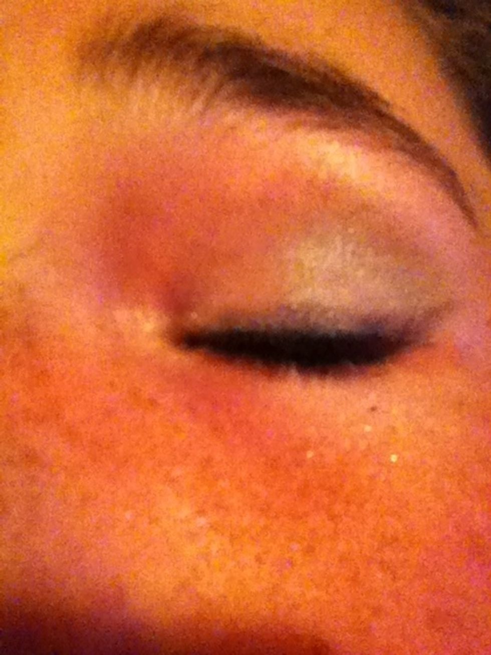 Put it on as if it were eyeliner