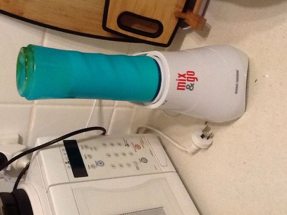 Put it on the blender