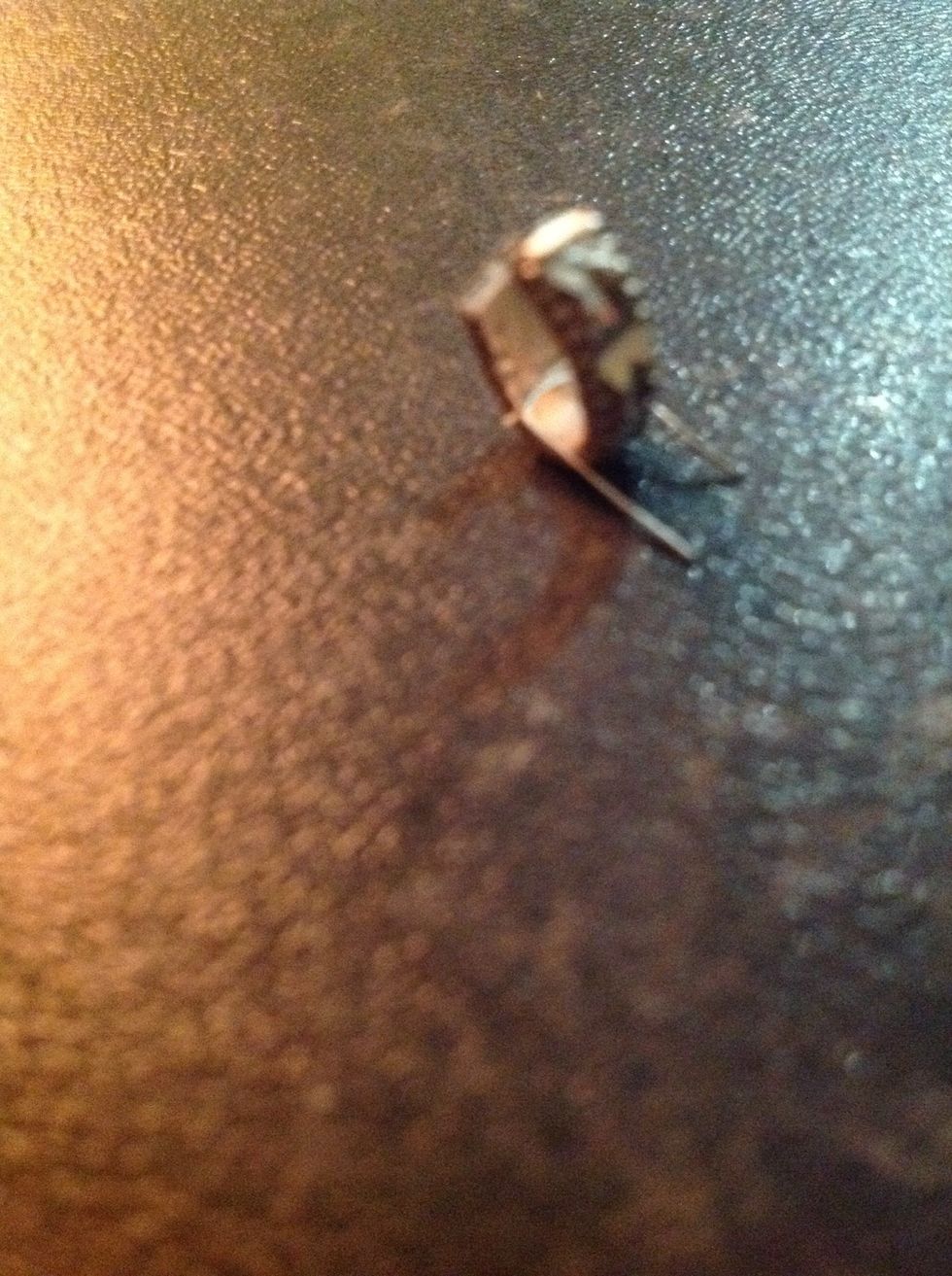 Put it on the cartilage earring