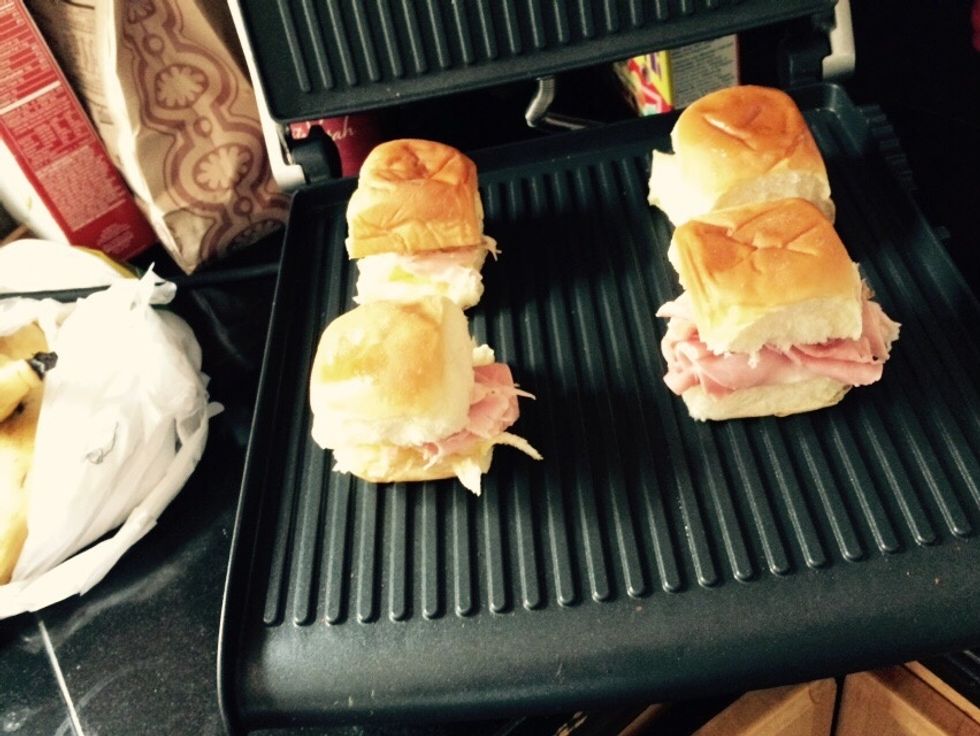 Put it on the panini grill