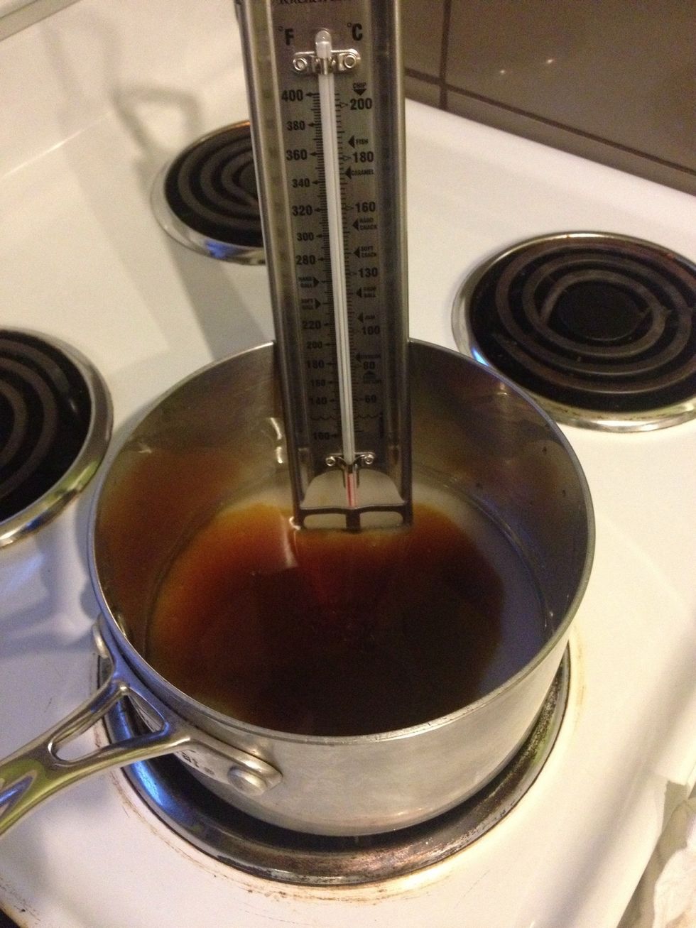 Put it on the stove and bring to 270f