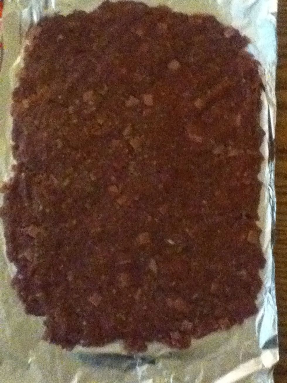 Put it the way showed in the picture on some aluminum paper