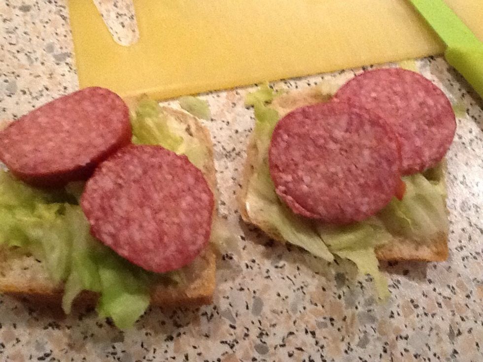 Put it \u00f3n the bread :)