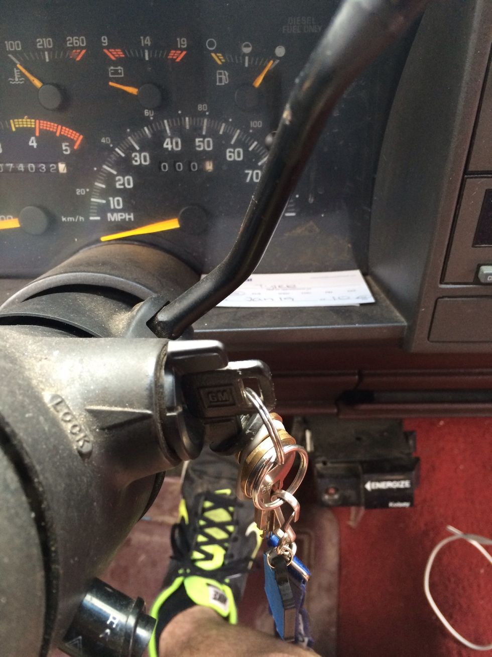 Put key in the ignition