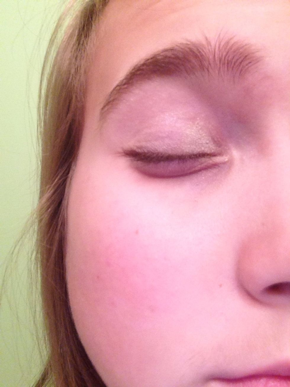 Put lightest shade on the inside corner of your eyelid.