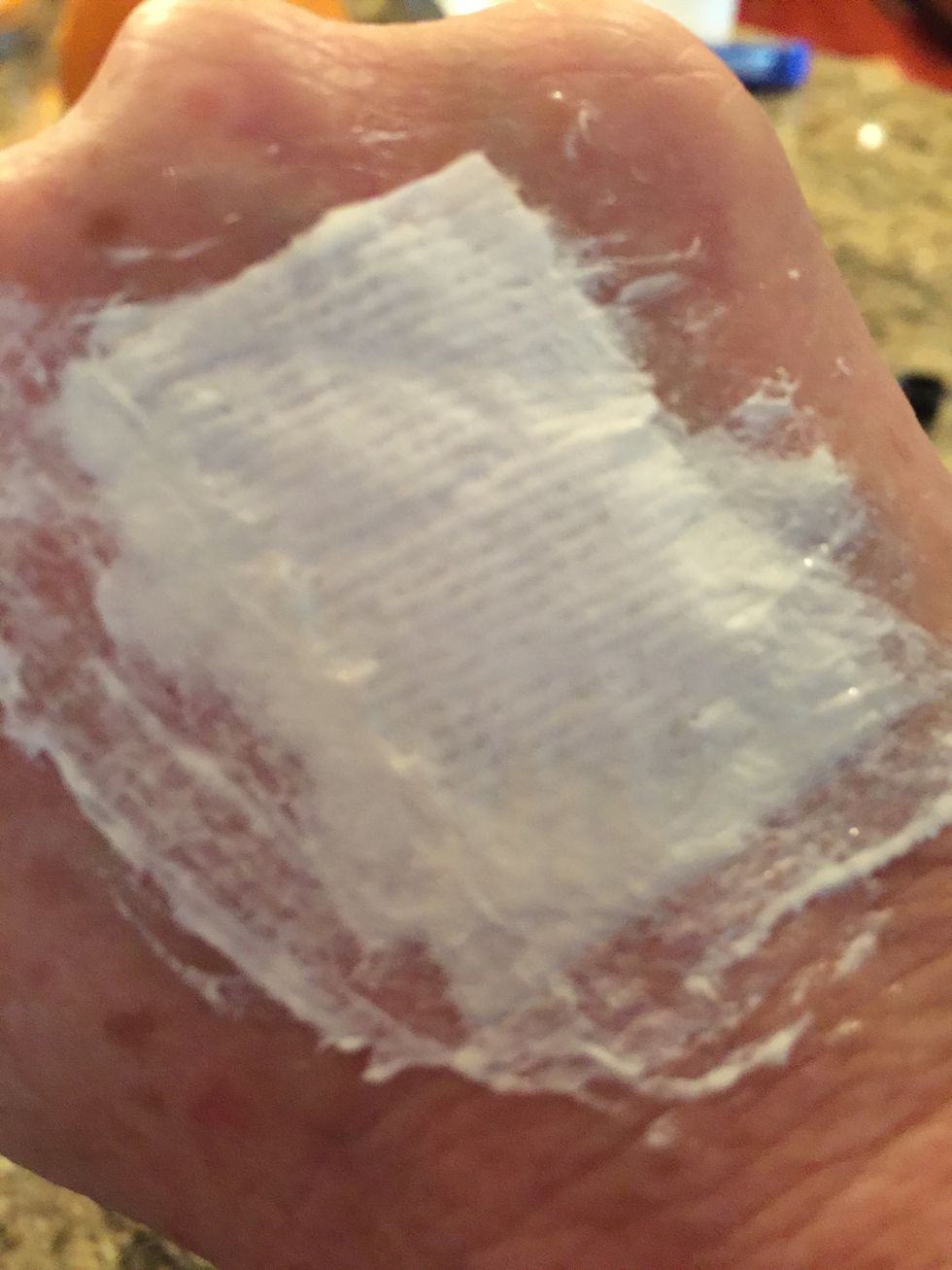 Put liquid latex around the edges, and wait until it is fully dry.