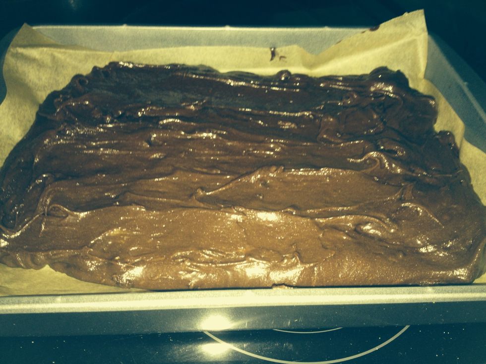 Put mix in oven for around 30 mins