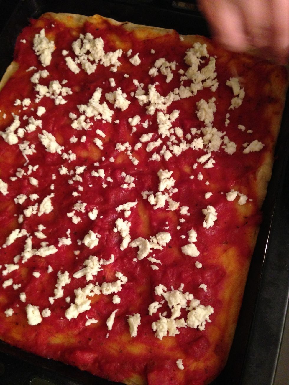 Put Mozzarella in the pizza