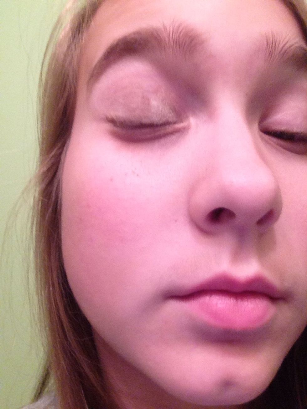 Put next lightest shade in the middle of your eyelid