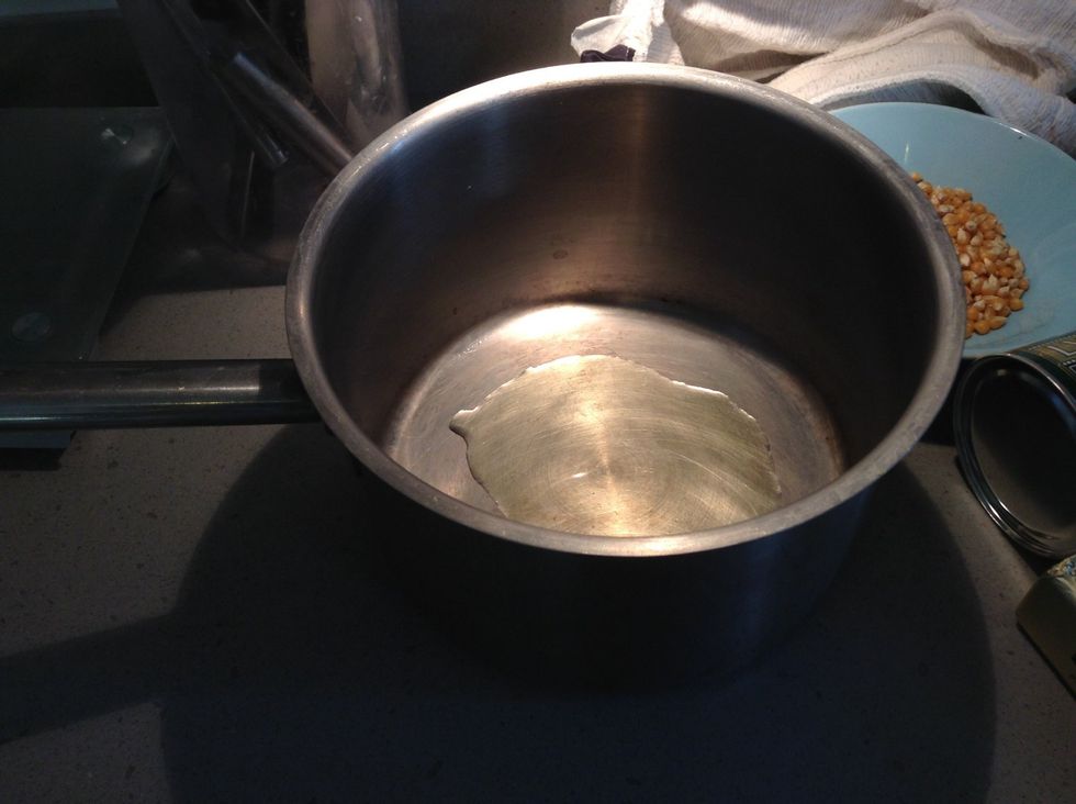 Put oil in big pan (about a tbsp or 2)