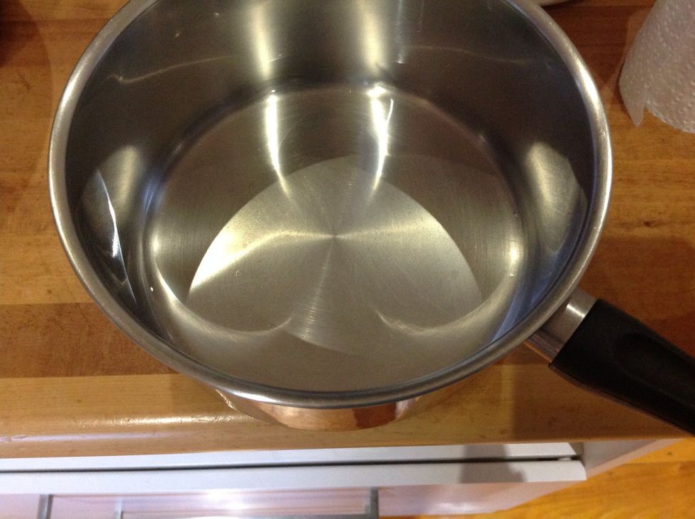 Put olive oil in a saucepan