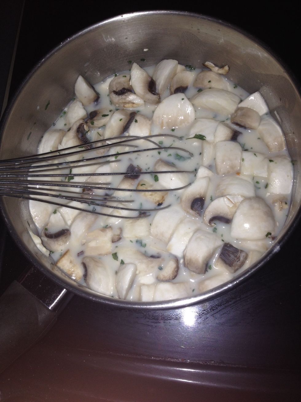 Put on a high heat and whisk until boiling \ud83d\ude0e