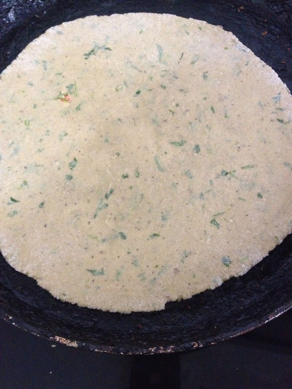 Put on a hot pan