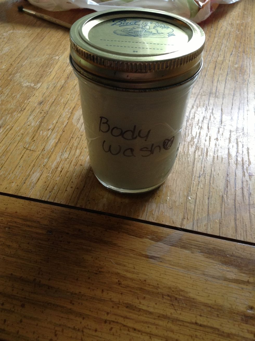 Put on a label and a cap