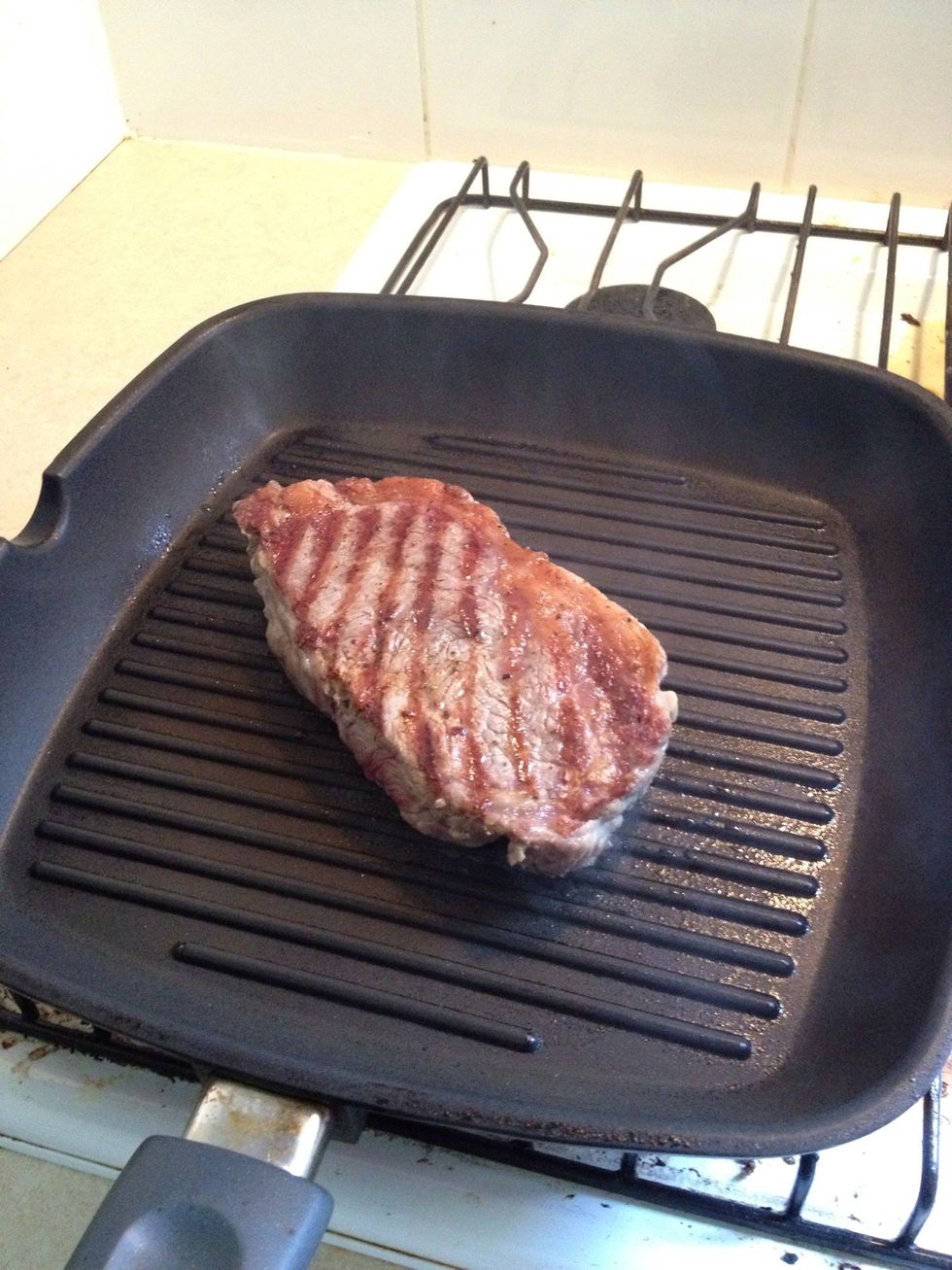 put on a pan or griddle that's already hot cook 2-4 minutes each side, depending on the thickness