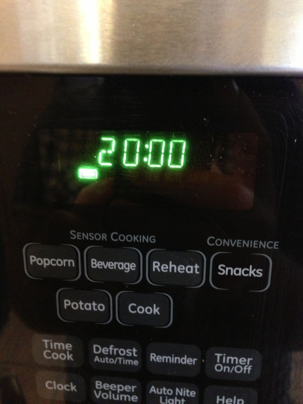 Put on a timer for about 20 minutes.