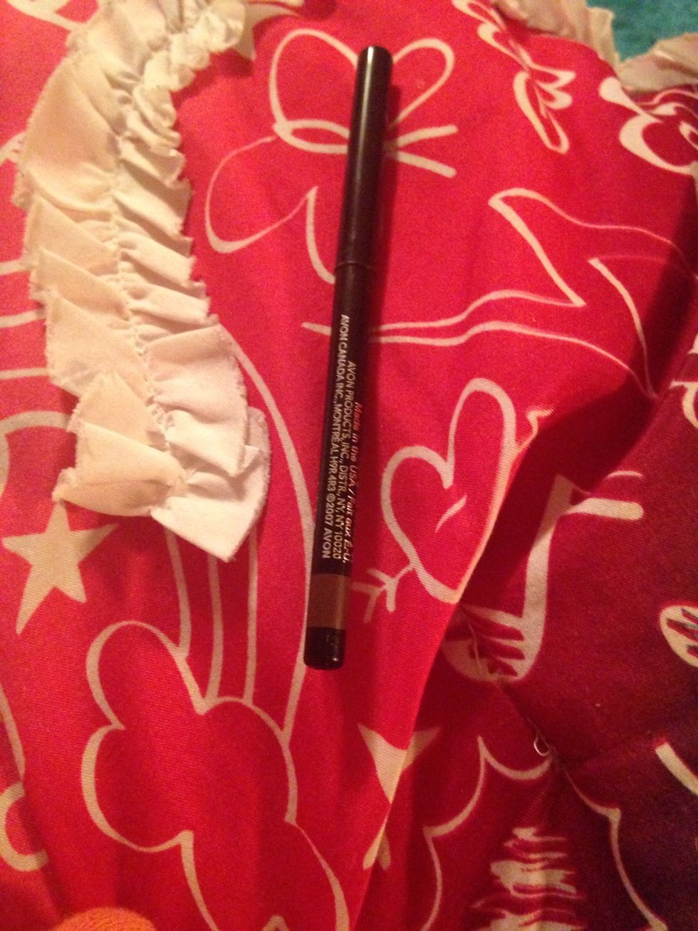 Put on eyebrow definer. Now I don't wear it all the time but just some times. It makes my eyebrows Pop out.