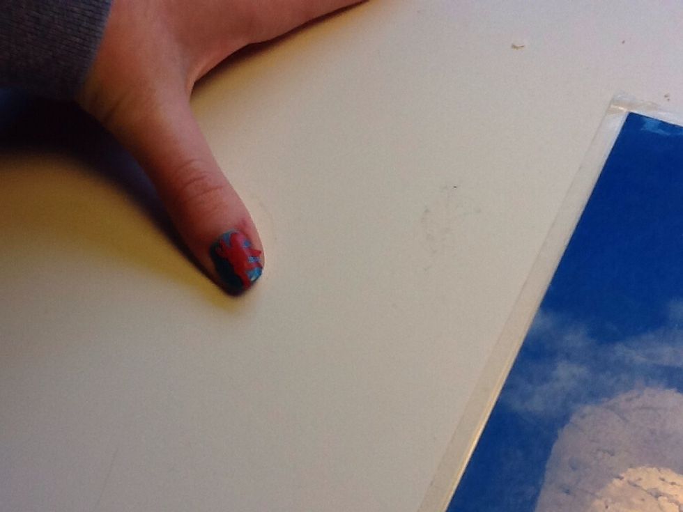 Put on nail ( I'm not going to do them on my nail as it's hard to show)