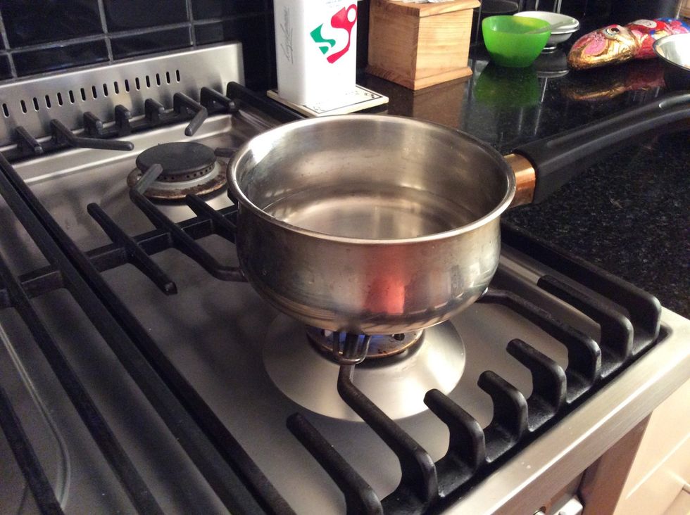 Put on stove over low heat