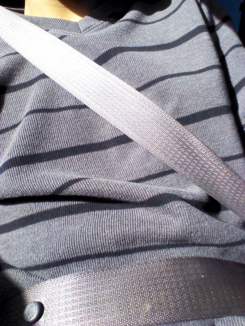 Put on your seatbelt once you're in the car.