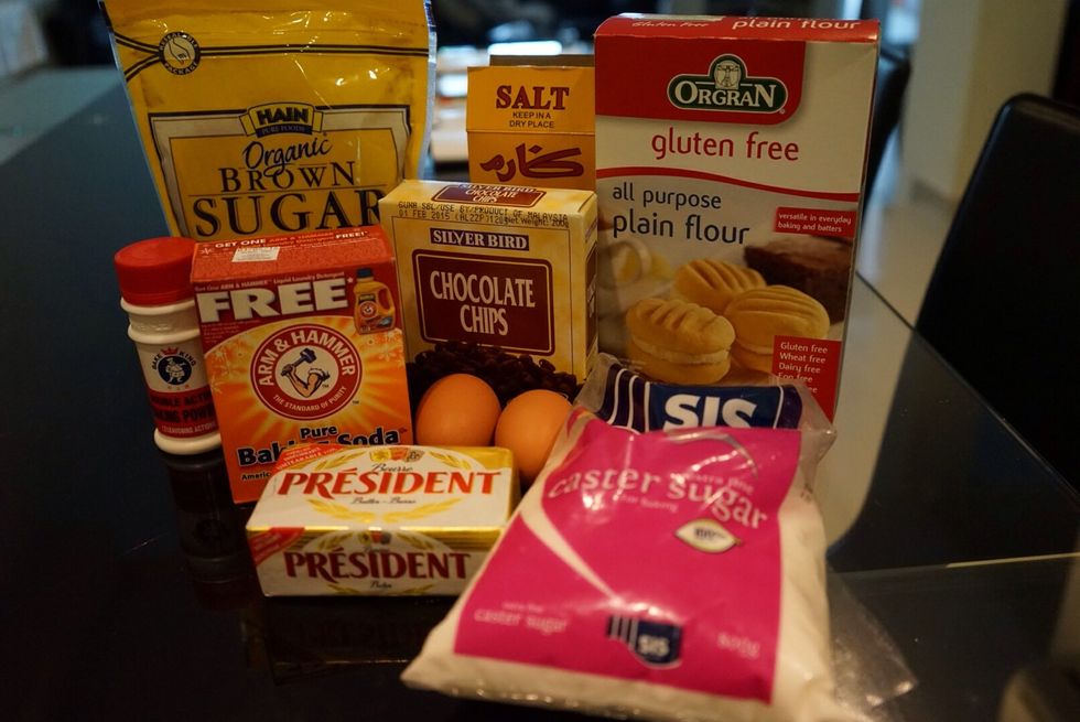 Put out all the ingredients.