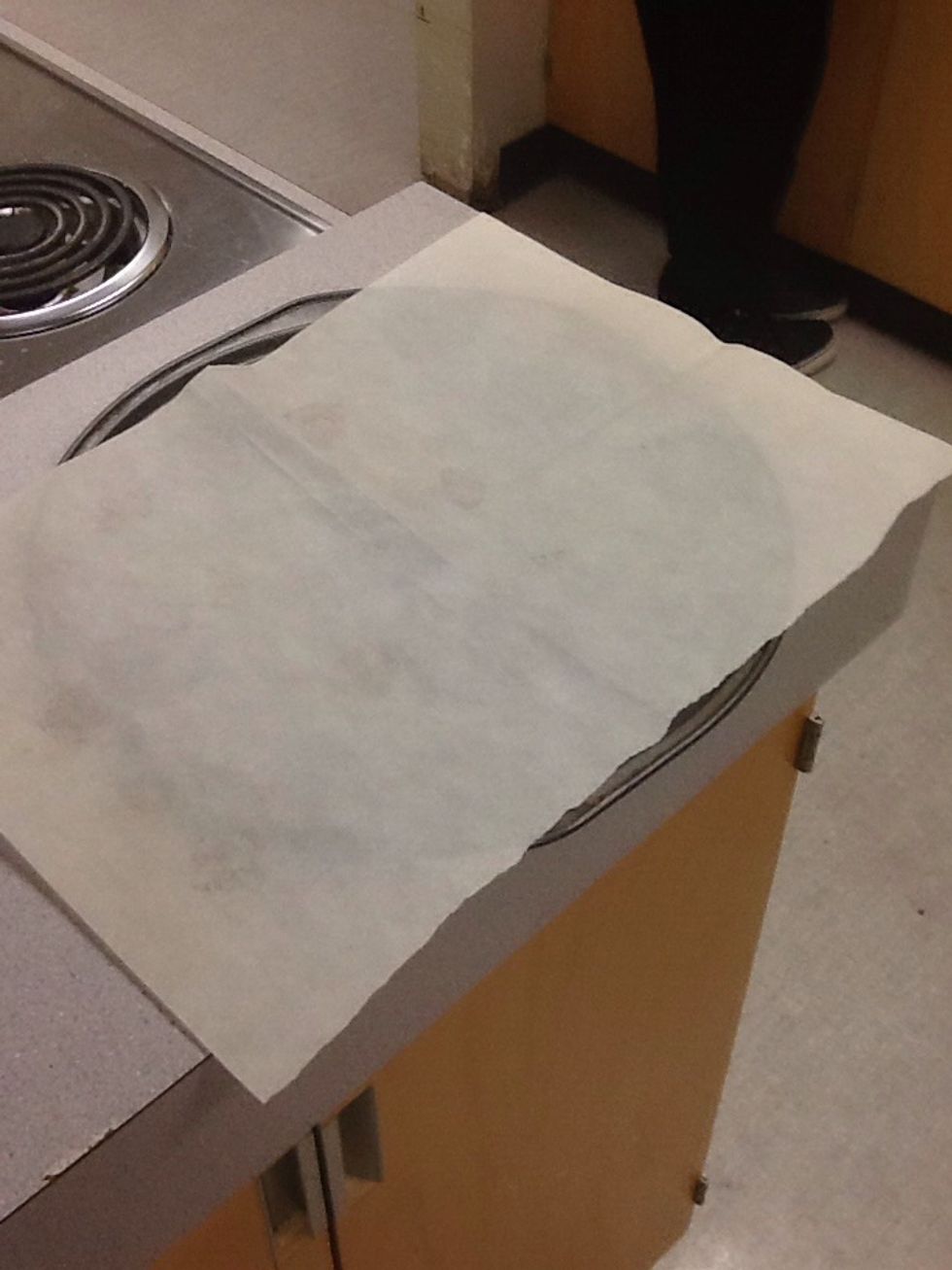 Put parchment paper on the baking sheet :$