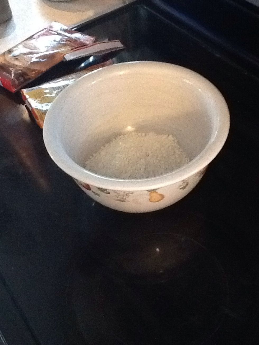 Put pizza crust mix in bowl.