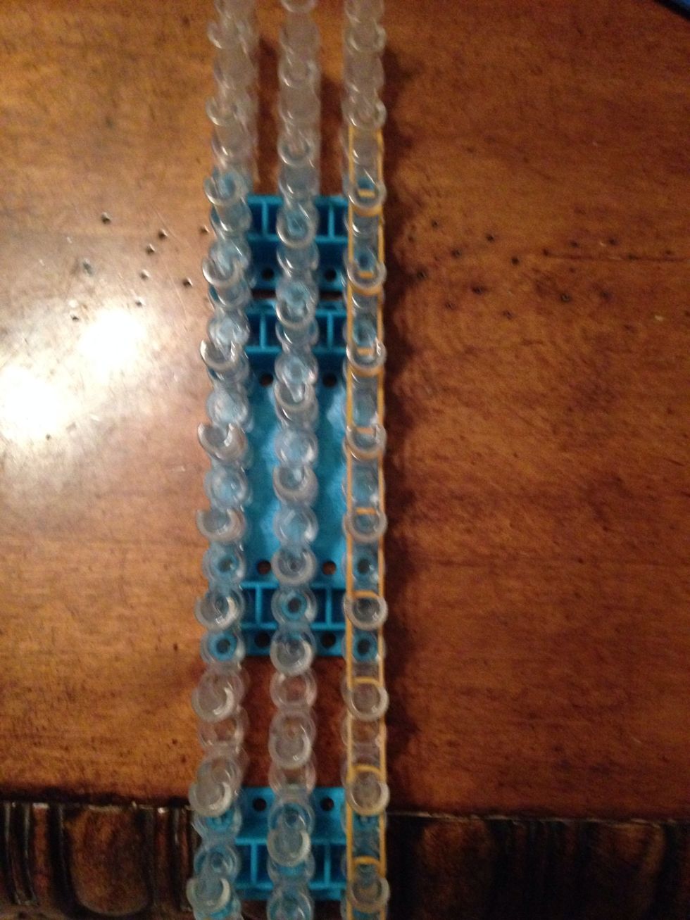 Put rubber bands all across