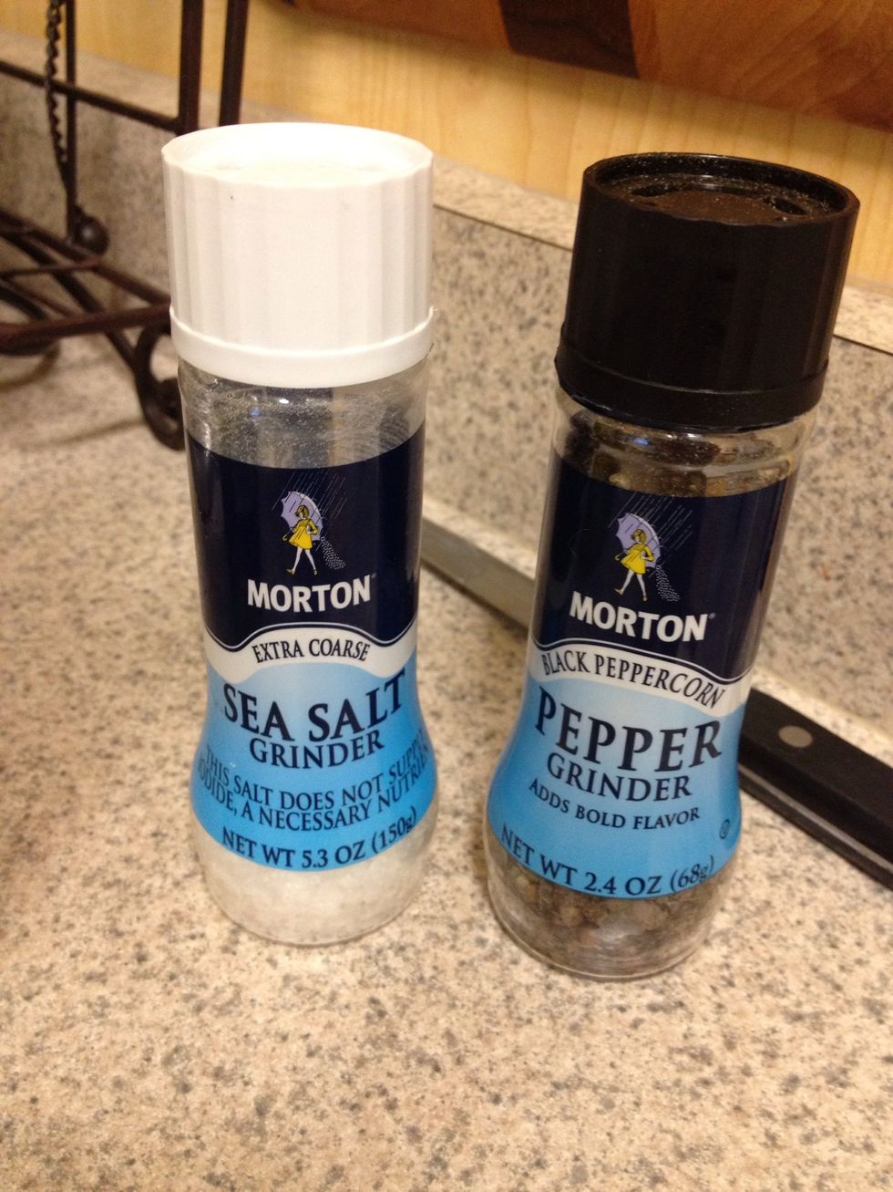 Put salt and pepper on to taste. Personally I like my edamame on the saltier side