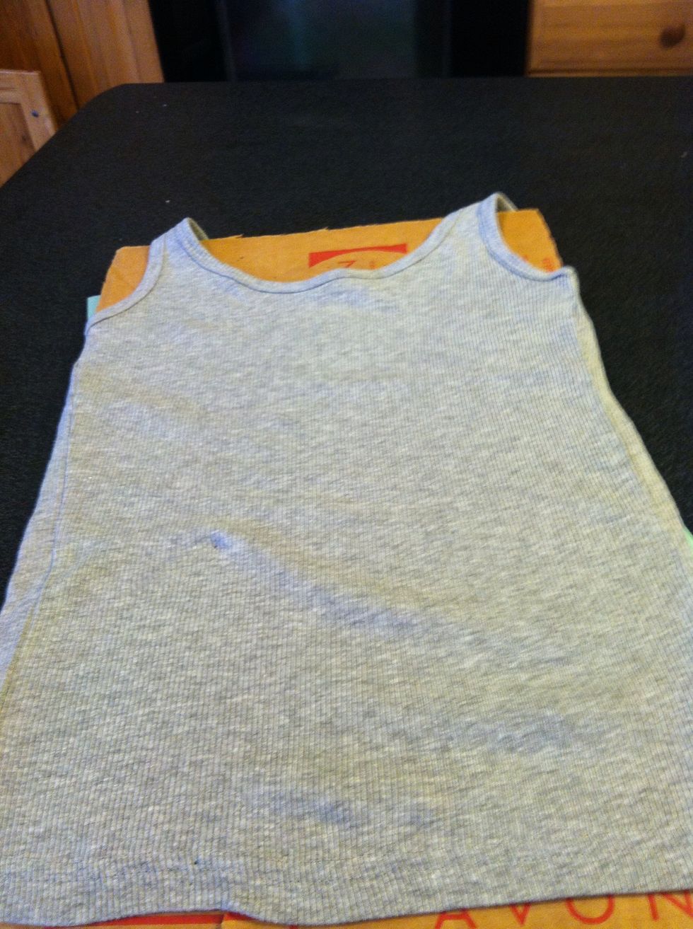 Put shirt on card broad