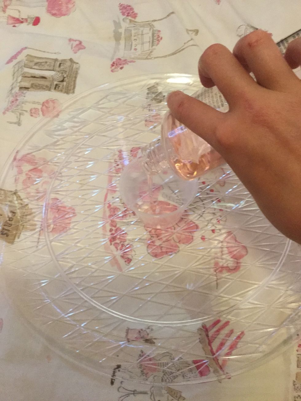 Put shower gel into your cup