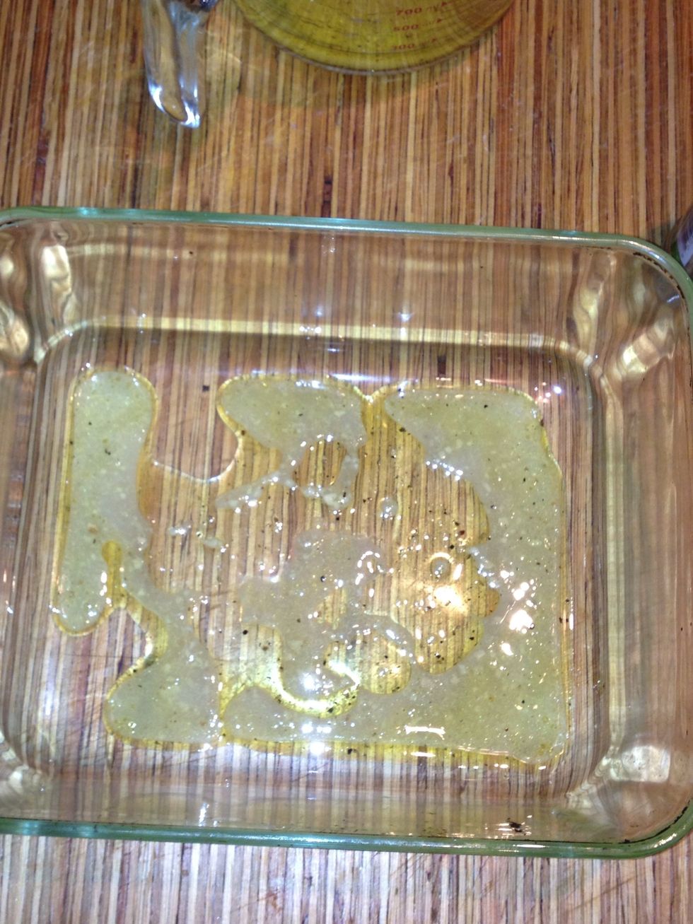 Put some in your dish 1st