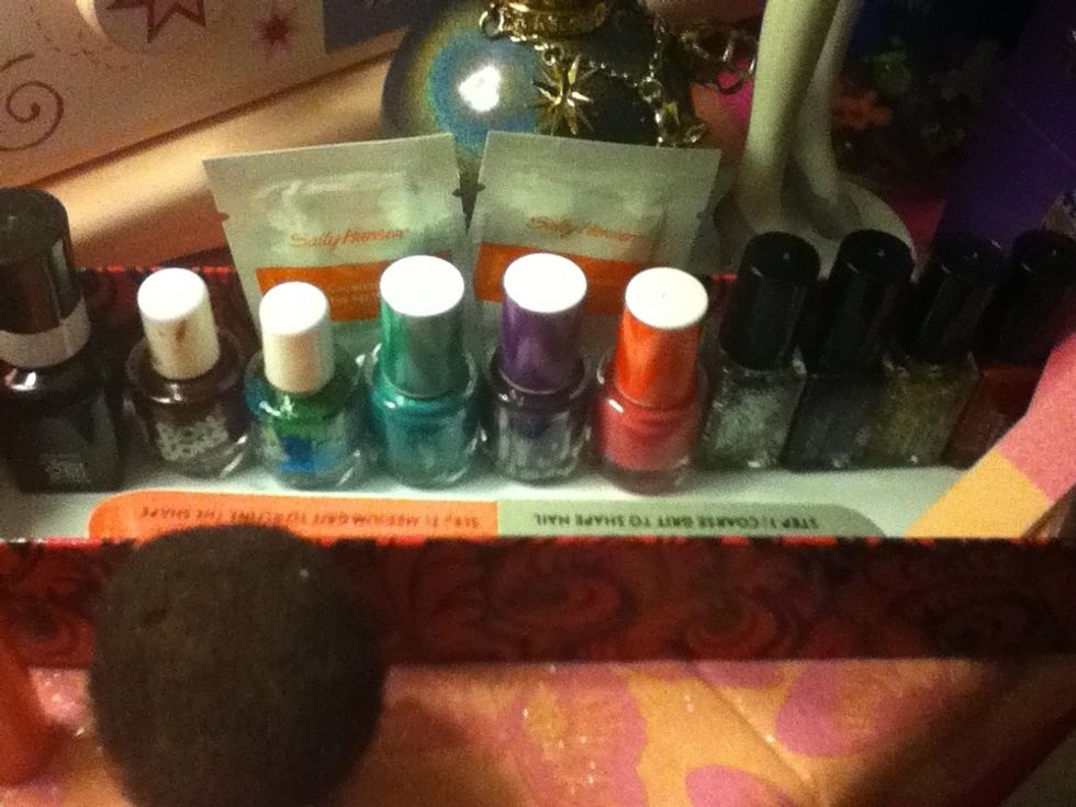 Put some makeup in the pretty boxes