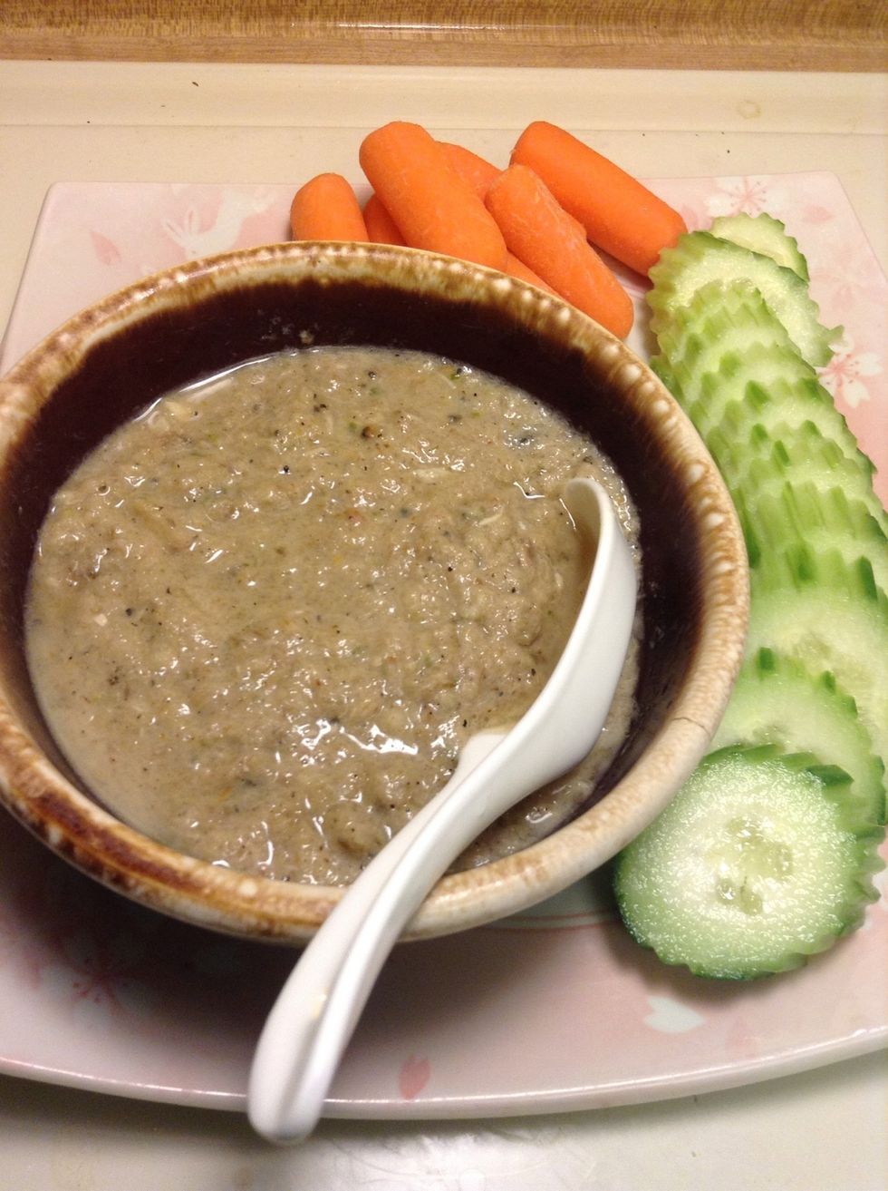 Put some soy sauce, fish sauce, lime juice for flavor season