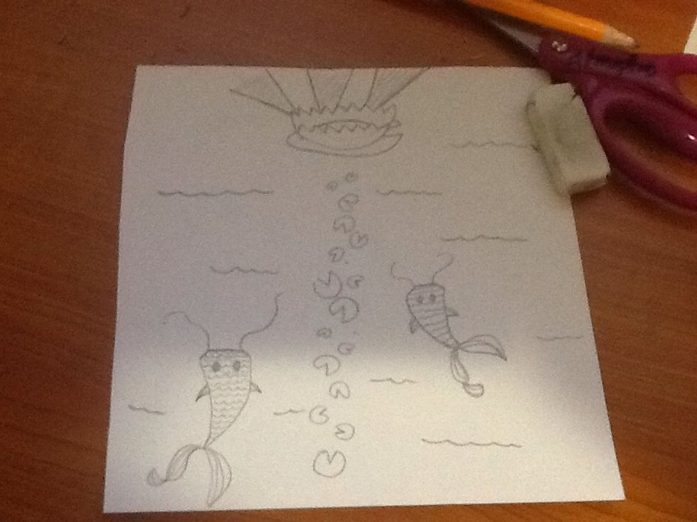 Put some water detail in the pond and VIOLA! You have you're koi pond!