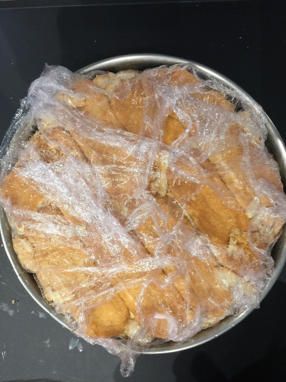 Put something heavy on top and in the fridge overnight